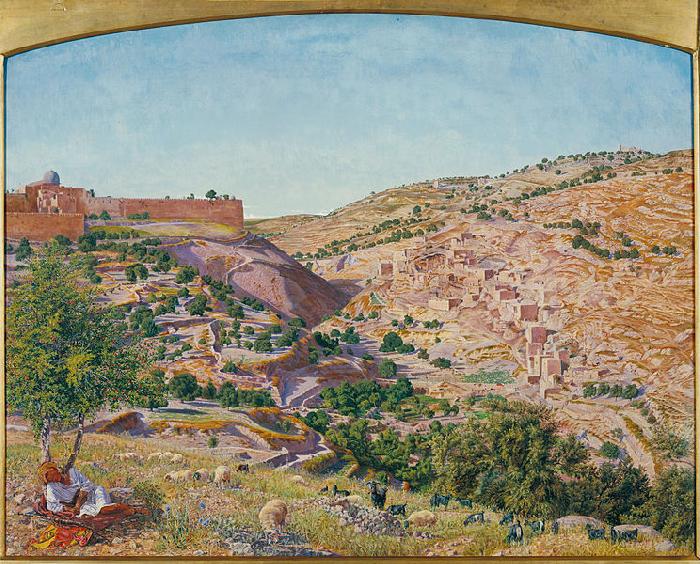 Thomas Seddon Jerusalem and the Valley of Jehoshaphat from the Hill of Evil Counsel Germany oil painting art